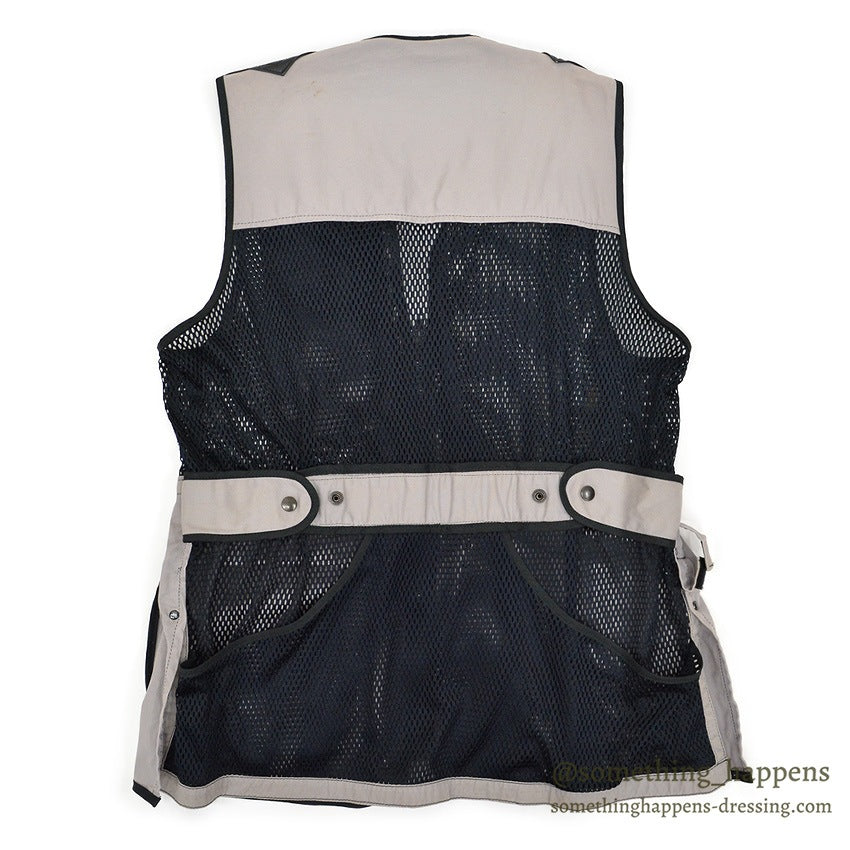 ~1980's BLACK/GRAY SHOOTING MESH VEST ...