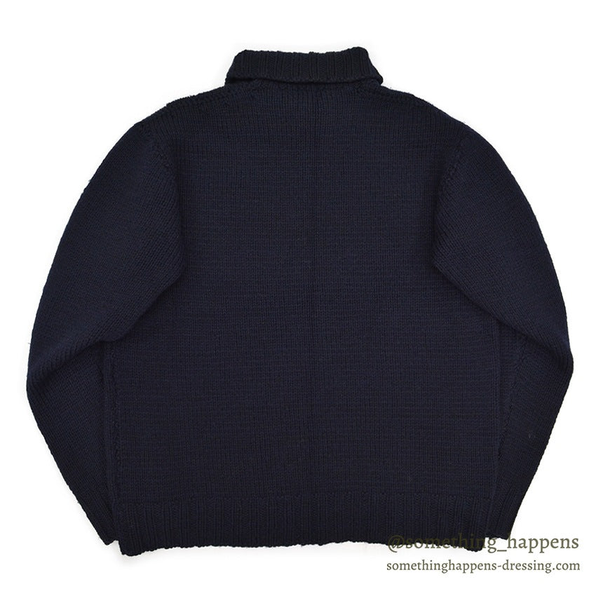 1940's AMERICAN RED CROSS WW2 TURTLE NECK WOOL SWEATER NAVY...