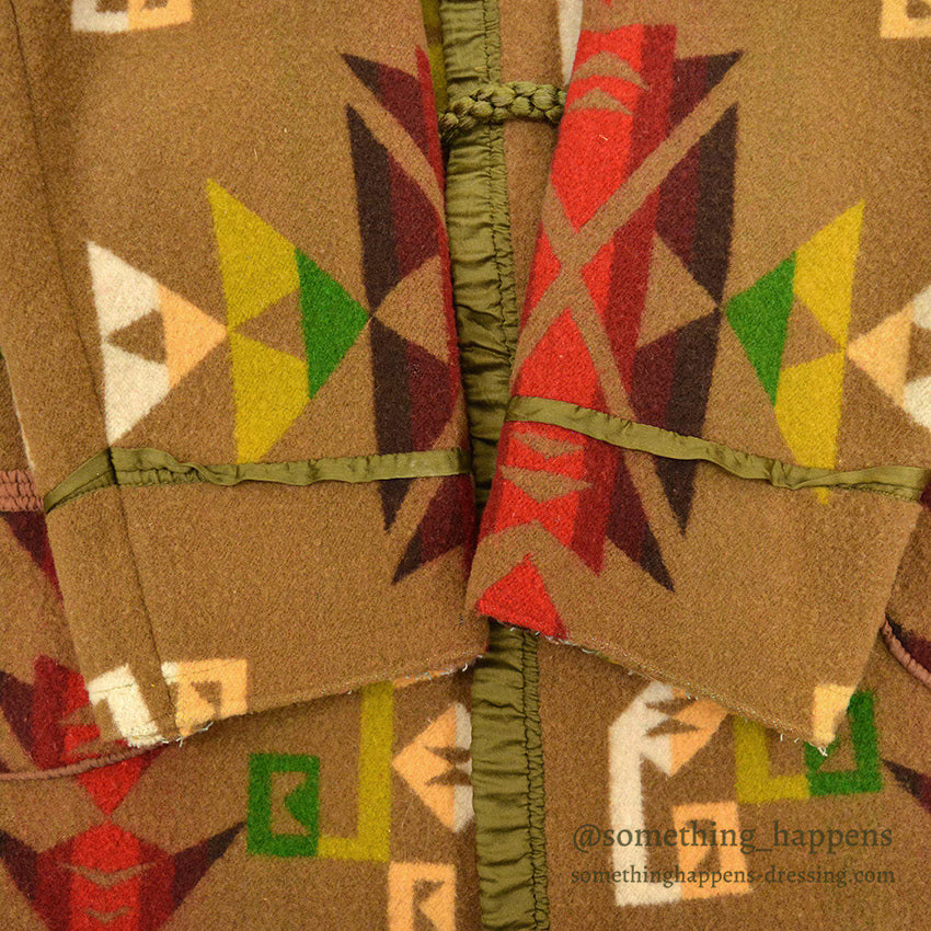 1920's PENDLETON INDIAN BLANKET COAT CHIEF BROWN ...