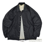 1970's CHMAPION BLACK NYLON COACH JACKET...