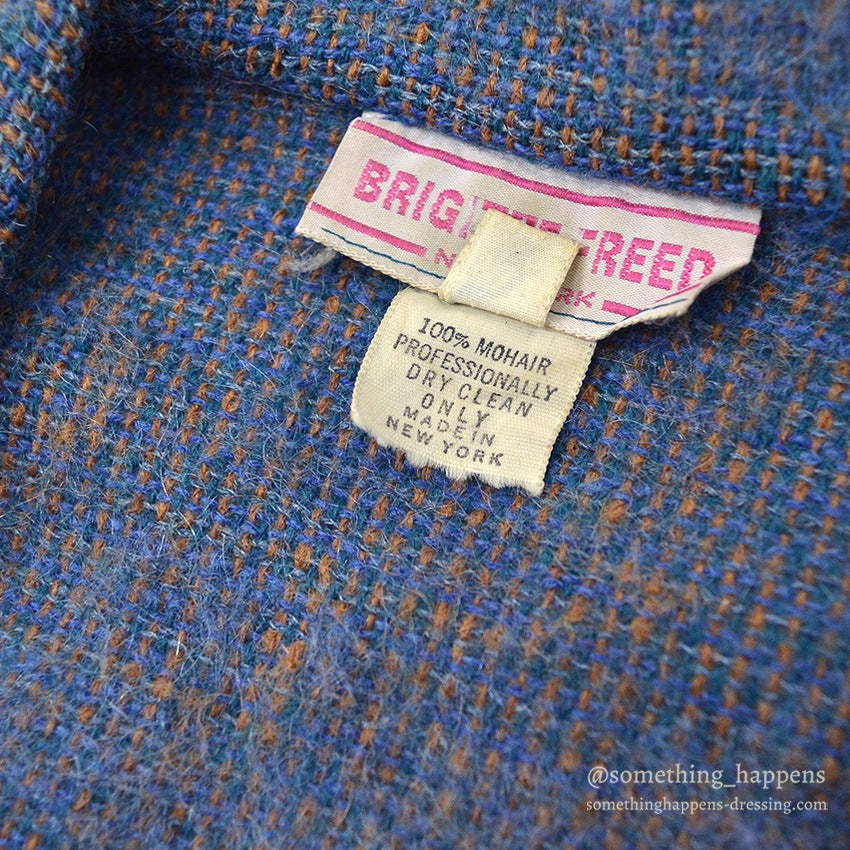 1970's~ BRIGITTE FREED 100% MOHAIR COAT MADE IN NEW YORK... M