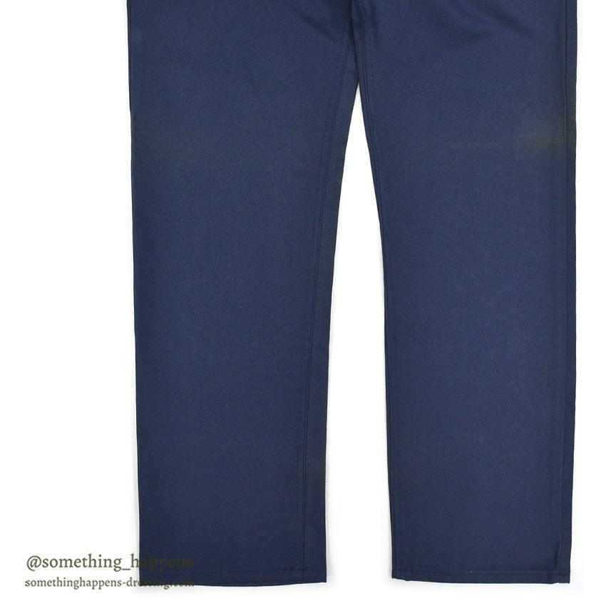 1980's DEADSTOCK Levi's 505-1017 BLUE COTTON TWILL PANTS  ... W36/L32