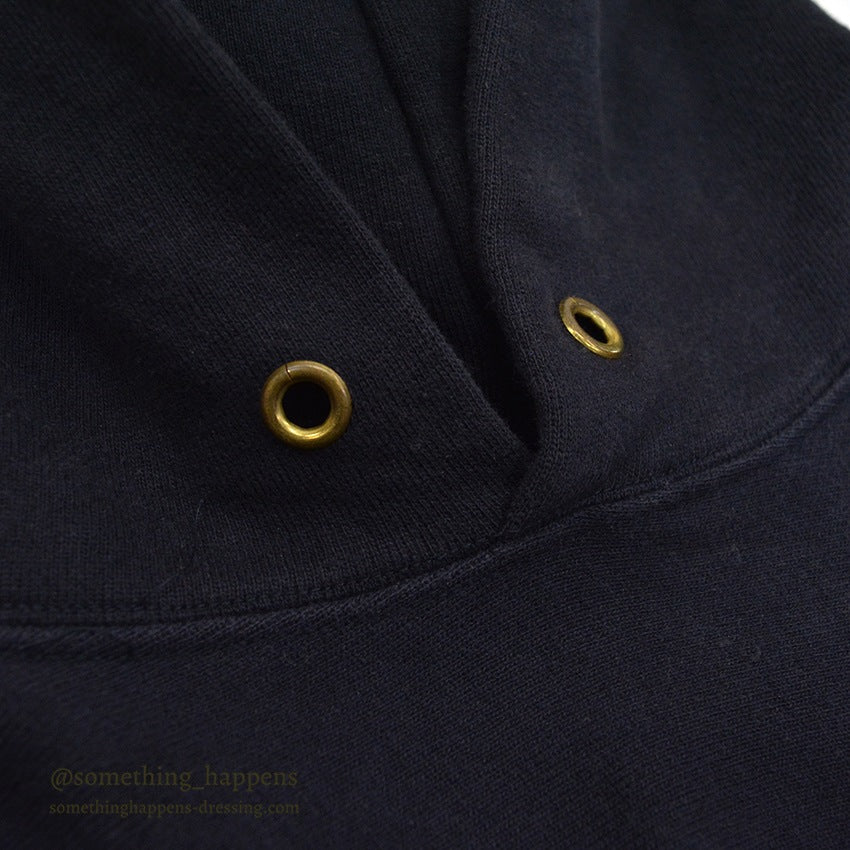 1990's CHAMPION DARK NAVY BLANK REVERSE WEAVE SWEAT PARKA... LARGE