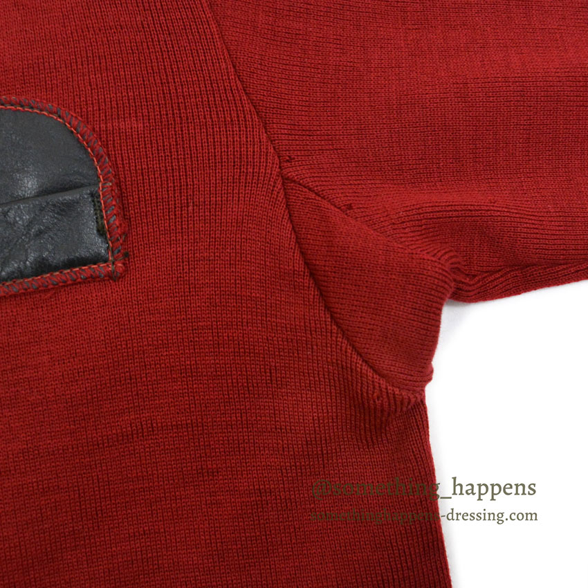 1960's PAUL GRAF SHOOTING ZIP UP WOOL CARDIGAN DARK RED... 44