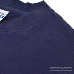 1980s Hanes LL Bean Cursive Logo T-Shirt Faded Navy ... L