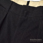 1950's BROOKS BROTHERS BLACK/GRAY STRIPE WOOL SLACKS ... W31/L31