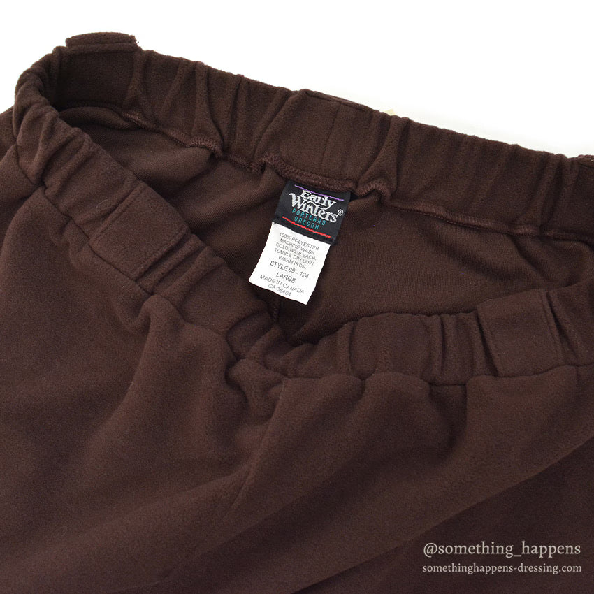 DEADSTOCK EARLY WINTERS FLEECE PANTS BROWN ... L