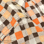 1950's~ CHECKERED ALL COTTON PRINT FLANNEL SHIRT ...