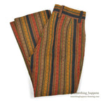 1970's MACH II BY ARROW MULTI STRIPE PATTERN FLARE PANTS... W32/L29
