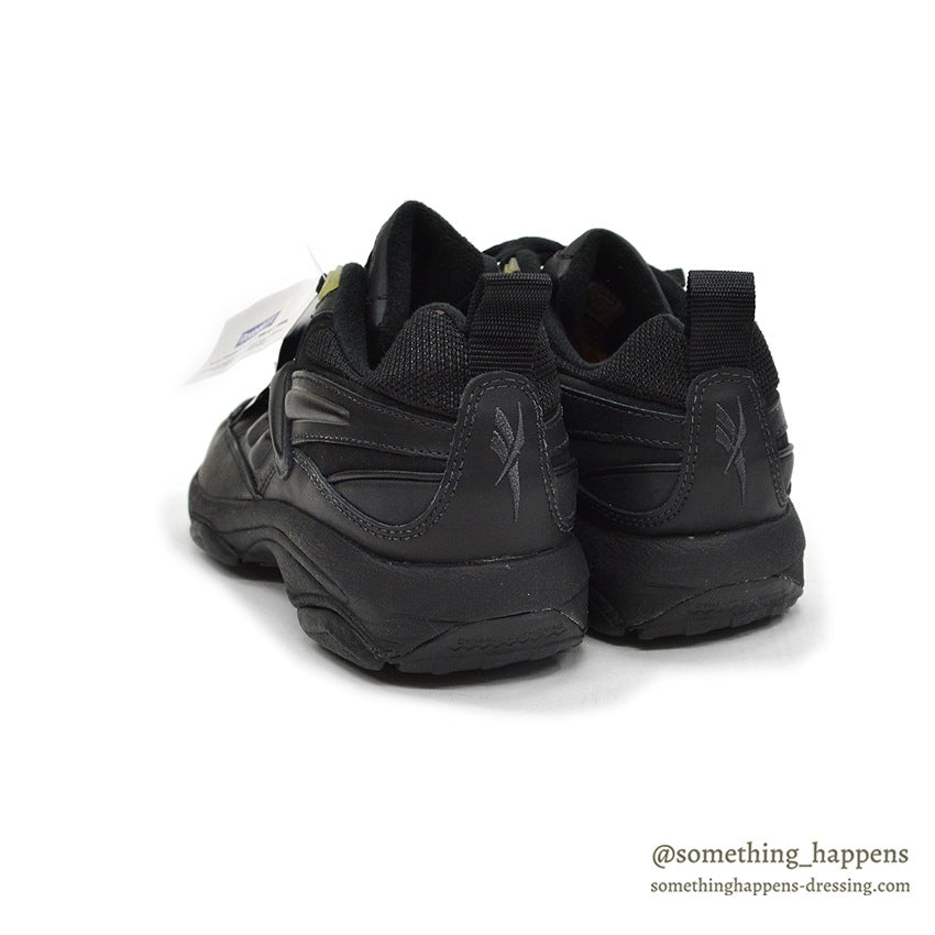 1990's DEADSTOCK REEBOK REJUVENATION BLACK LEATHER SHOES... 27.0cm