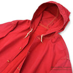 1950's~ JC HIGGINS HUNTING RED COTTON PARKA...