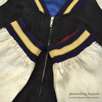 1950s JAPAN SOUVENIR JACKET (Sukajan) - Tiger/Eagle design with speed zipper... Fits like XL