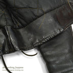 1950's INDIAN MOTOR CYCLE PAINTED DOUBLE RIDERS JACKET ... Fits like 38
