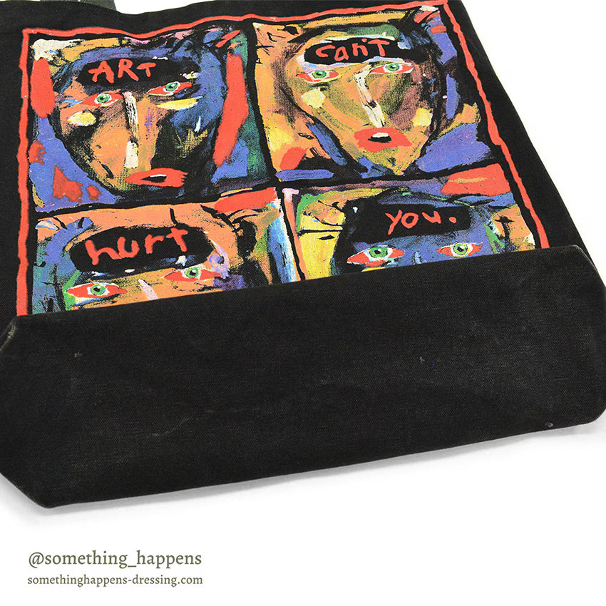 1990's FRED BABB ART CAN'T HURT YOU. CANVAS TOTE BAG ...