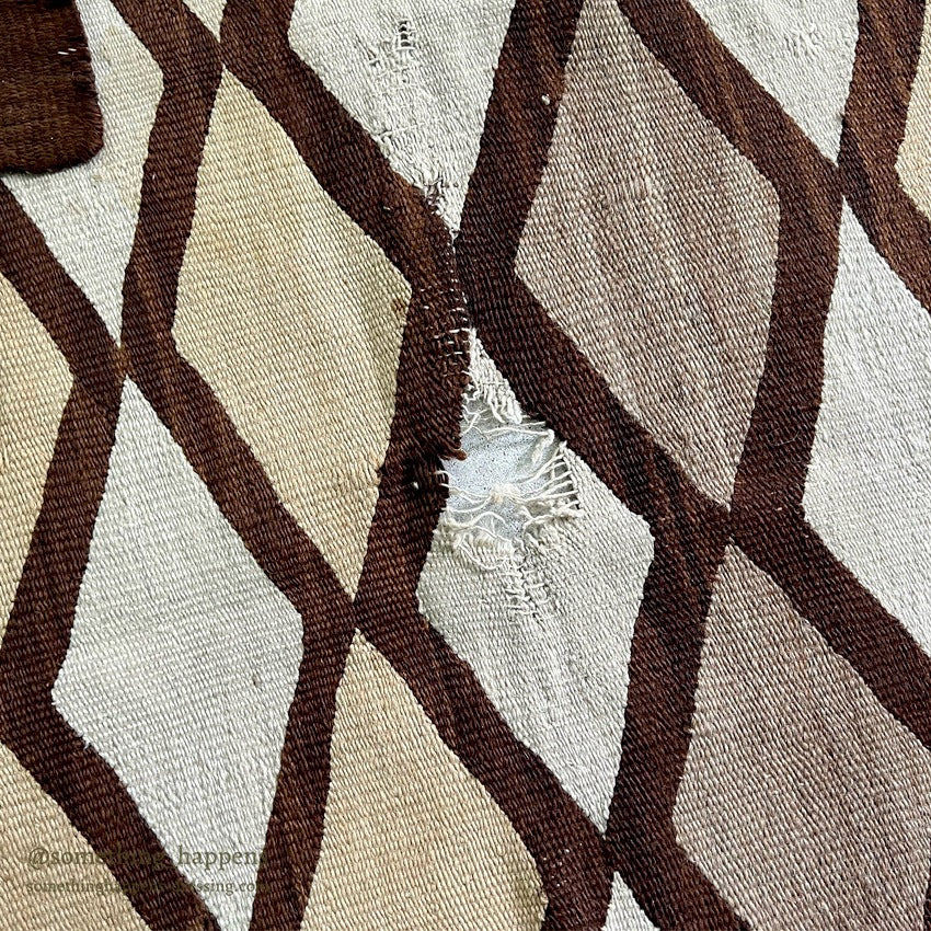 NAVAJO RUG DIAMONDS PATTERN LARGE SIZE... 191cm/126cm