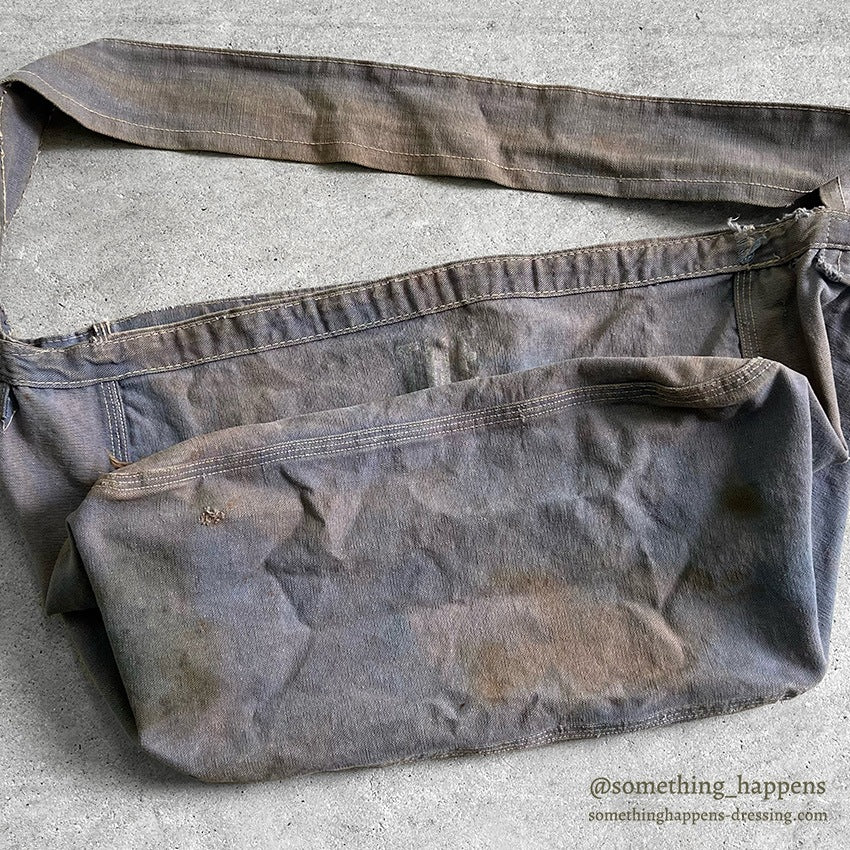 1940's~ THE MORNING PRESS FADED NAVY NEWSPAPERS BAG...