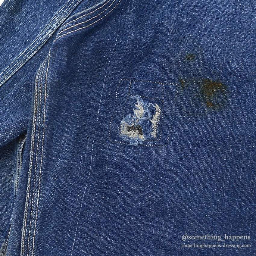 1950's HERCULES DENIM COVERALL GOOD FADED...