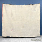 ANTIQUE WHIRLING LOGS SWASTIKA CRAZY PATCHWORK QUILT... 202cm/166cm
