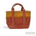 1990's~ LLBEAN CANVAS GARDEN TOTE MINI ZIP TOP ... MINT