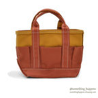 1990's~ LLBEAN CANVAS GARDEN TOTE MINI ZIP TOP ... MINT