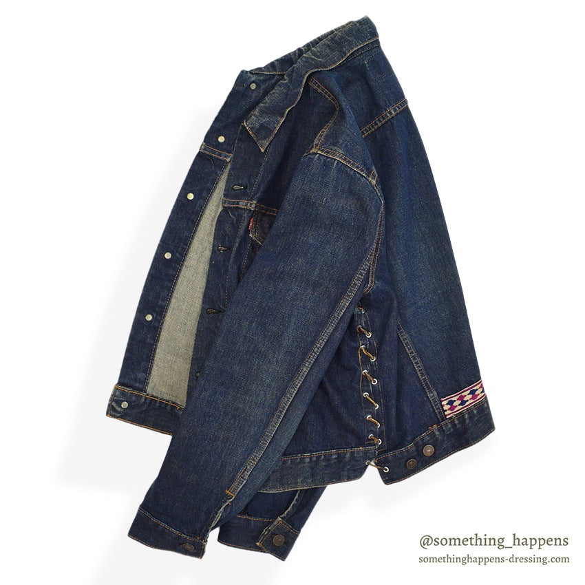 1960's LEVI'S 70505 BIG-E DENIM JACKET UNIQUE CUSTOMIZED... 46