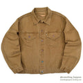 1960's~ LEVI'S BIG-E BROWN COTTON SATIN JACKET...