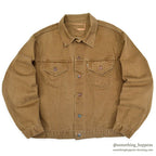1960's~ LEVI'S BIG-E BROWN COTTON SATIN JACKET...