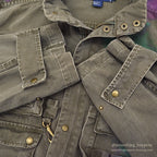 1980's POLO RALPH LAUREN PHOTOGRAPHER JACKET HAND PAINTED ... L