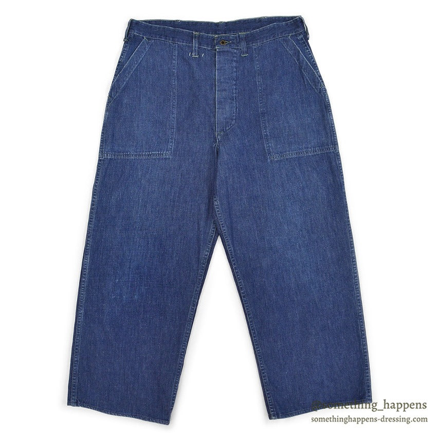 1940's WW2 DENIM TROUSERS ... W34
