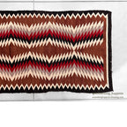 c.1940's NAVAJO RUG ZIGZAG PATTERN RARE... 149cm/75cm