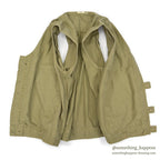 1970's~ UNUSUAL COTTON TWILL FISHING VEST...