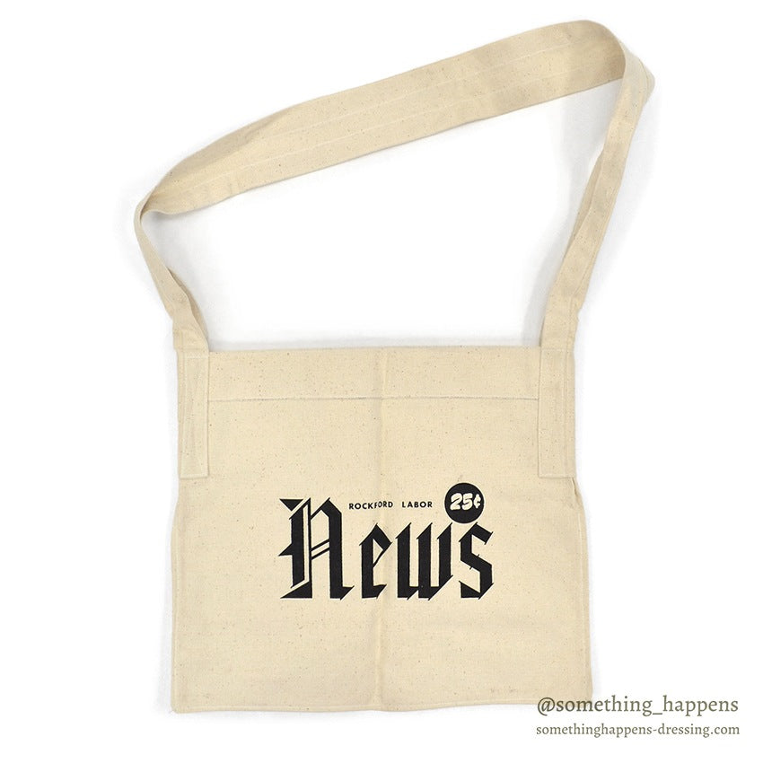 OLD ROCKFORD LABOR NEWS CANVAS DELIVERY BAG ...