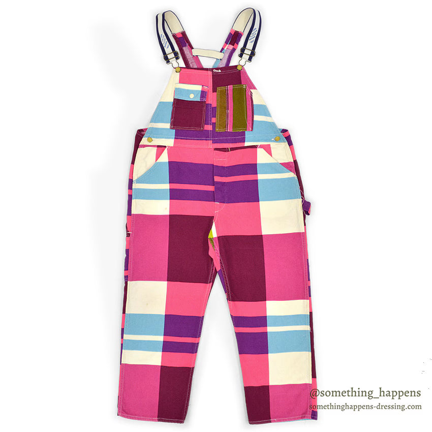 1960's~ SKYR CRAZY COLOR WORK OVERALL... W38/L28