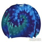 1990's PARADIGM TIE DYE COTTON KNIT SWEATER ... L