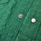 1950's UNUSUAL GREEN NYLON WESTERN SHIRT...