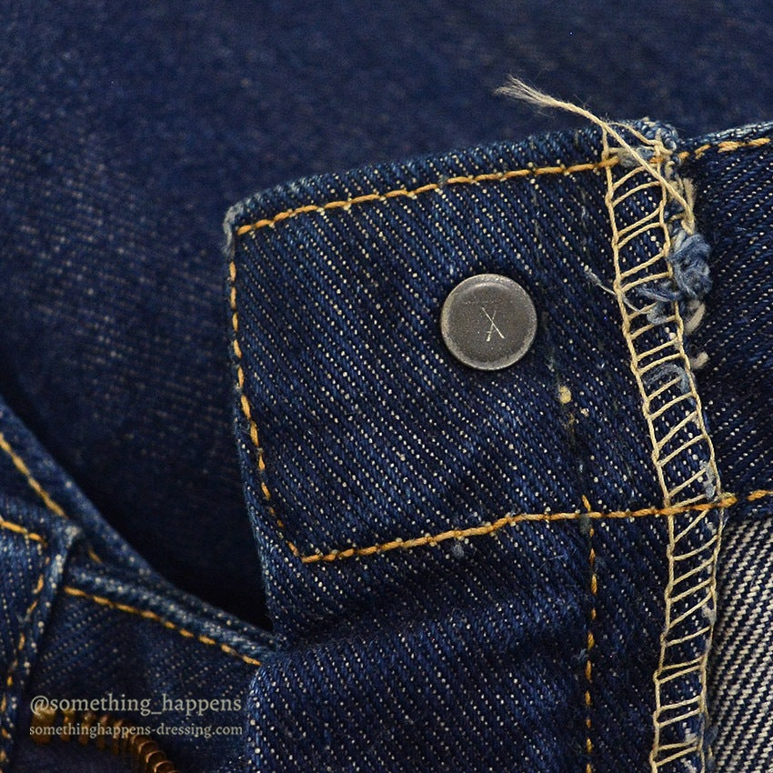 1960's Lee RIDERS 101Z DENIM PANTS DARK / CENTER BLACK TAG ... W36/L35