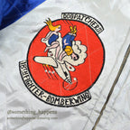 1950's JAPAN SOUVENIR JACKET 18TH FIGHTER BOMBER WING DOG PATCH...