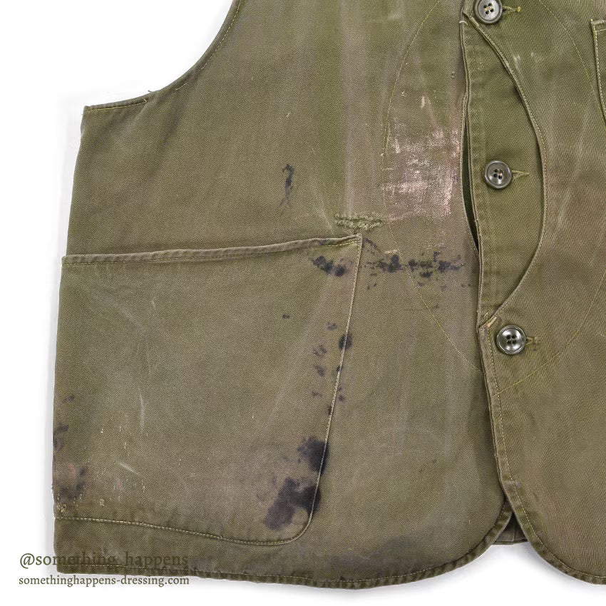 1930's~ L.L.BEAN FISHING VEST / RARE COLOR ...