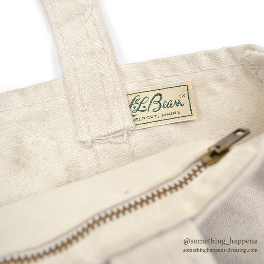 1970's LLBEAN BOAT AND TOTE PURPLE WITH ZIPPER POCKET / RARE... SMALL