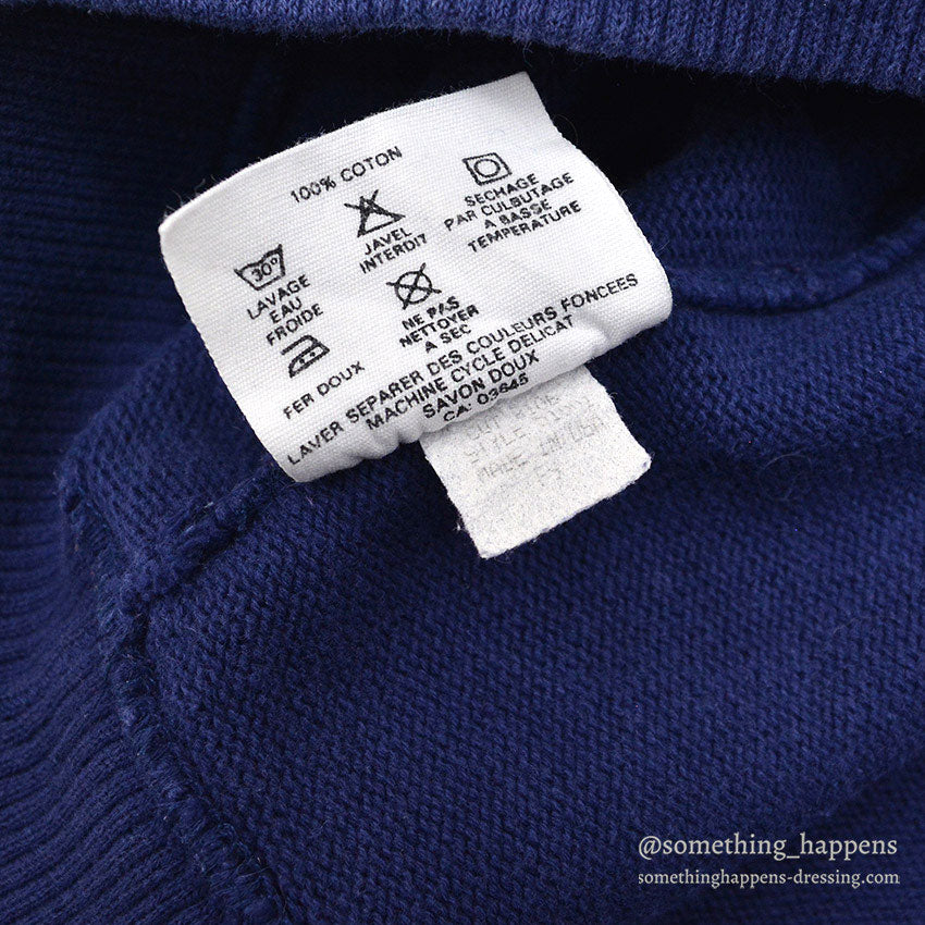 1980's PATAGONIA HEAVY WEIGHT COTTON POLO SWEATER...M