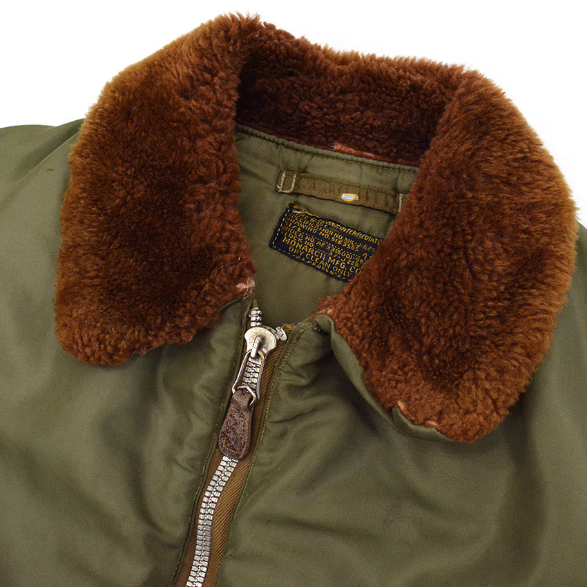 1950's B-15C OD FLIGHT JACKET / RARE COLOR ... 44