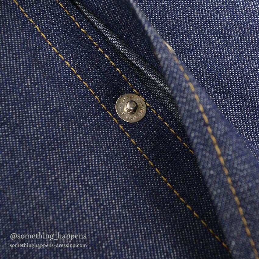 1970's~ DEADSTOCK SEARS ROEBUCKS WESTERN DENIM SHIRT ... X-LARGE