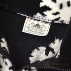 BLACK MOUNTAIN SNOW FLAKE PATTERN FLEECE JACKET...L
