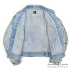 1970's Lee 101-J DENIM JACKET / BLEACHED... 46