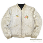 1950's JAPAN SOUVENIR JACKET スカジャン ALL BLACK TTSジッパー ...