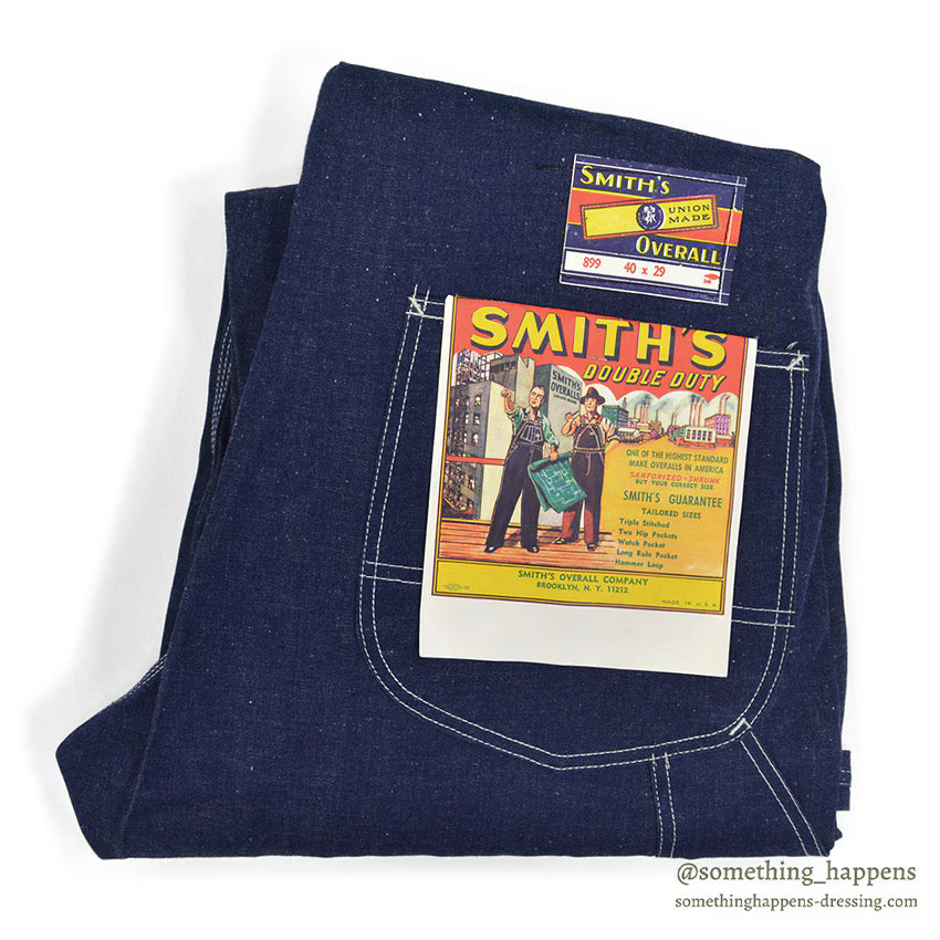 1950's DEADSTOCK SMITH'S DENIM OVERALL ... W40/L29