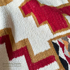 c.1940's NAVAJO RUG / RARE PATTERN / SMALL RUG IN RUG ... 128cm/74cm