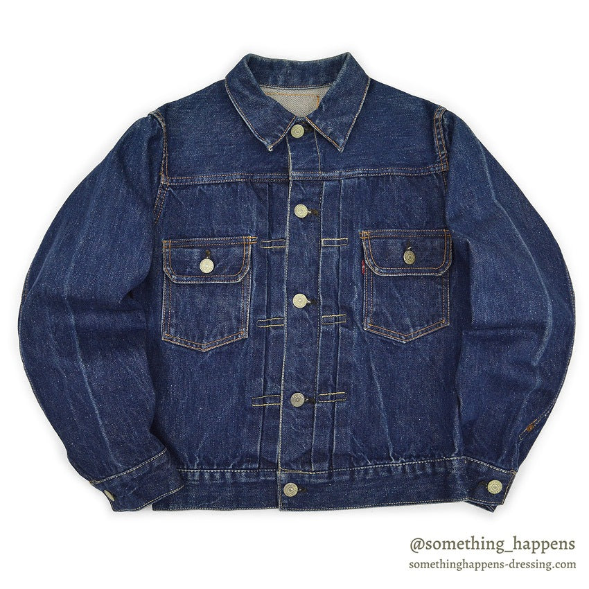 1950's LEVI'S 507BXX DENIM JACKET BOY'S MODEL / LEATHER PATCH ...