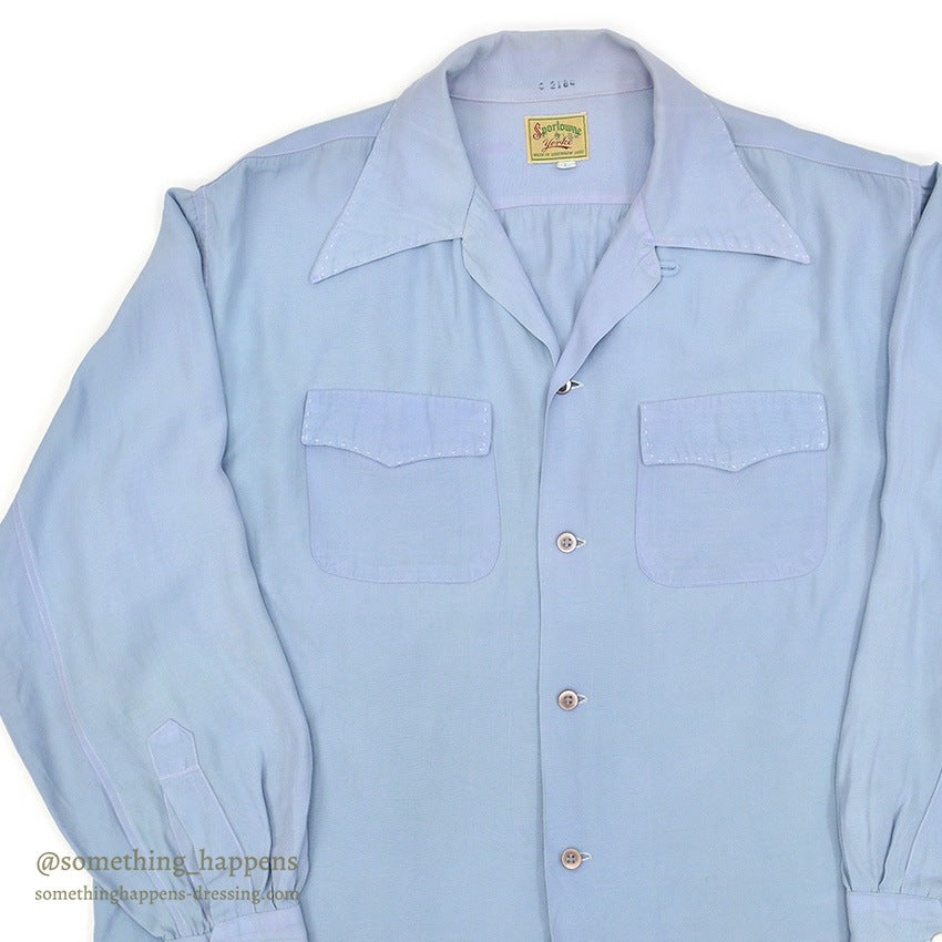1940's~ SPORTOWNE BY YORKE RAYON SHIRT...L