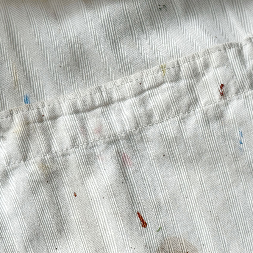 1950's~ PAINT SPLATTER HBT SERVICE COAT... 42